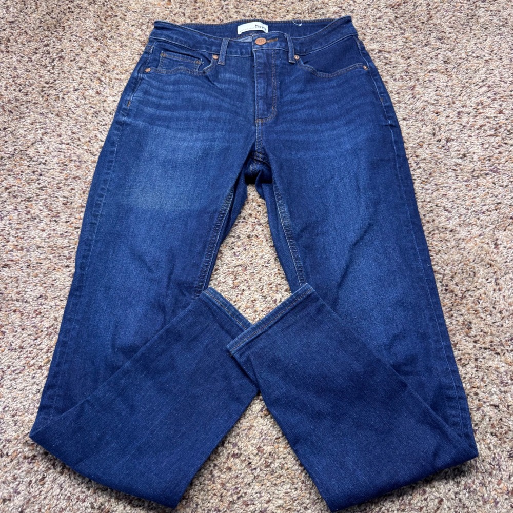 LOFT Curvy Skinny Jeans Dark Wash Women Size 6 28x28